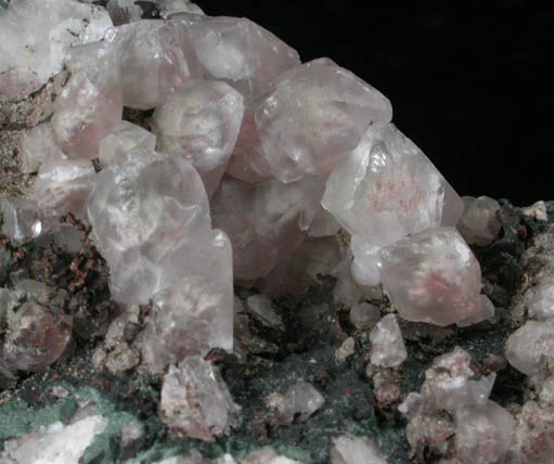 Copper and Calcite from Keweenaw Peninsula Copper District, Houghton County, Michigan