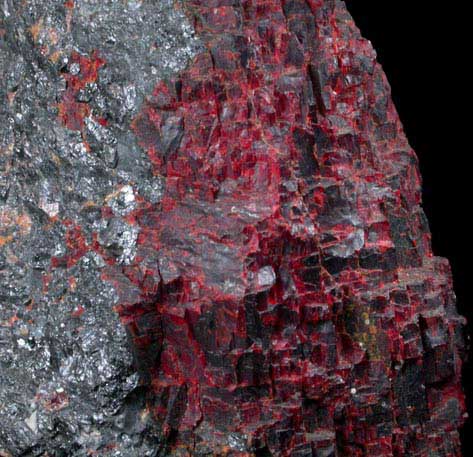 Zincite with Franklinite from Franklin, Sussex County, New Jersey (Type Locality for Zincite and Franklinite)