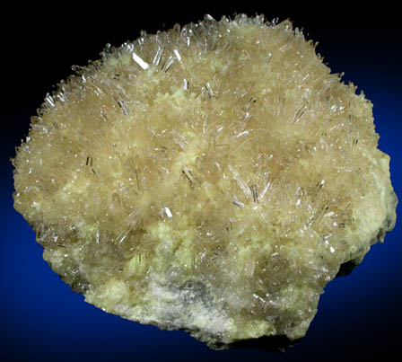 Celestine on Sulfur from Machow, Tarnobrzeg, Poland