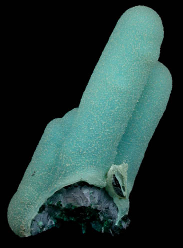 Chrysocolla with Quartz coating from Ray Mine, Mineral Creek District, Pinal County, Arizona