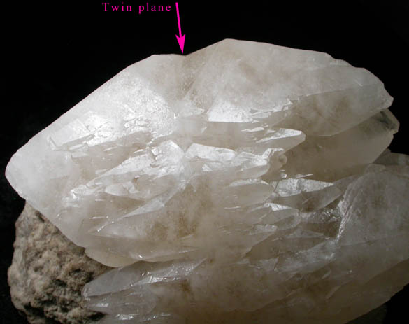 Calcite (twinned crystals) from West Cumberland Iron Mining District, Cumbria, England