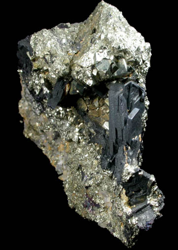 Covellite and Pyrite from Butte Mining District, Summit Valley, Silver Bow County, Montana