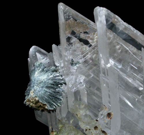 Kttigite and Gypsum var. Selenite from Mapimi District, Durango, Mexico