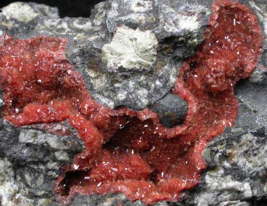 Heulandite from Earlsburn, 12 km southwest of Stirling, Scotland