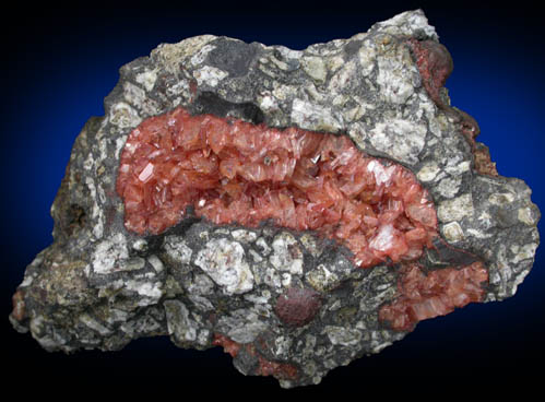 Heulandite from Earlsburn, 12 km southwest of Stirling, Scotland