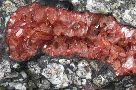 Heulandite from Earlsburn, 12 km southwest of Stirling, Scotland