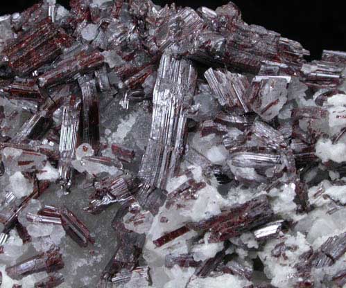 Rutile on Quartz from Lochan-na-Lairige western shore, Ben Lawers, Tayside (Perthshire), Scotland