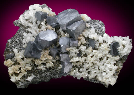 Galena with Ankerite from Smallcleugh Mine, Nenthead, Alston Moor, Cumbria, England