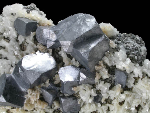 Galena with Ankerite from Smallcleugh Mine, Nenthead, Alston Moor, Cumbria, England