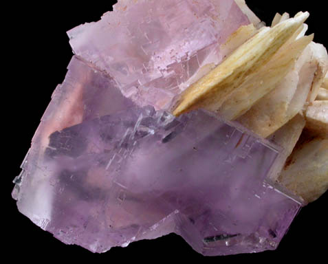 Fluorite and Barite from Caravia-Berbes District, Asturias, Spain