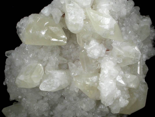 Calcite over Dolomite from Mina de Reocn, Cantabria, Spain