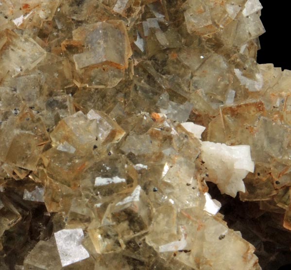 Fluorite with Dolomite and Goethite from Moscona Mine, Solis, Villabona District, Asturias, Spain