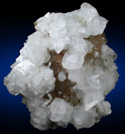 Calcite over Fluorite from Villabona District, Asturias, Spain