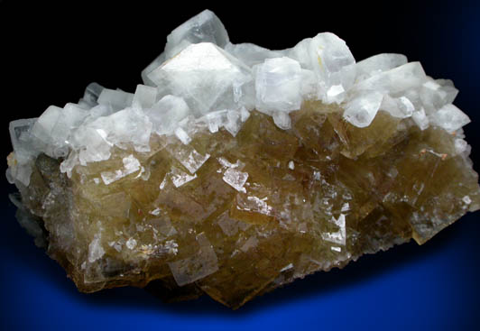 Barite on Fluorite from Villabona District, Asturias, Spain