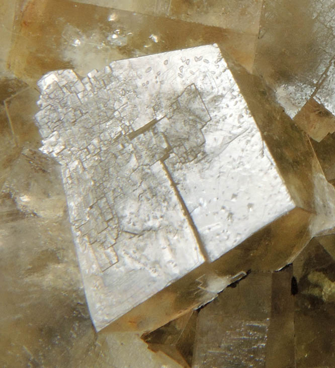 Fluorite (interpenetrant-twinned crystals) from Billing Hills Mine, Eastgate, Weardale, County Durham, England