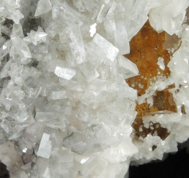 Fluorite with Calcite and Barite from Moscona Mine, Solis, Villabona District, Asturias, Spain