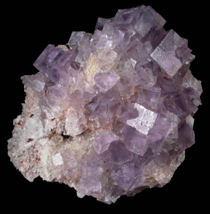 Fluorite over Quartz from Berbes Mine, Caravia-Berbes District, Asturias, Spain