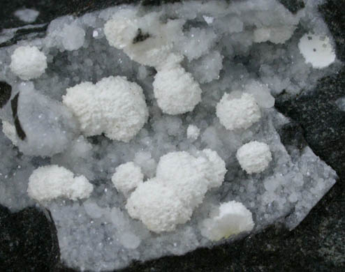 Tacharanite on Phillipsite from Puech de Vermus, Espalion, Aveyron, Ariège, Midi-Pyrenées, France