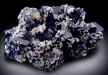 Azurite with Cerussite from Tsumeb Mine, Otavi-Bergland District, Oshikoto, Namibia