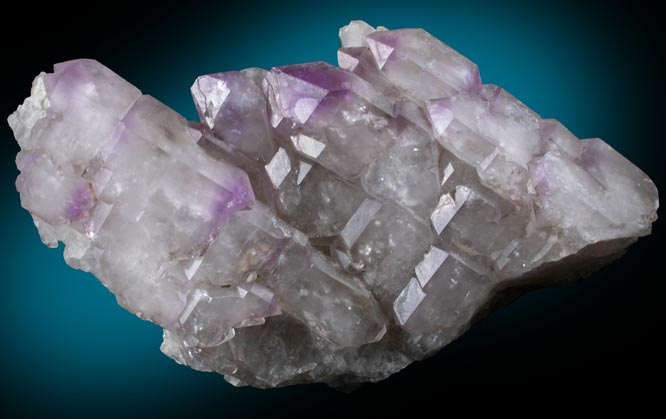 Quartz (Amethyst-Smoky Parallel Formation) from Little Gem Mine, Upper Rader Creek, Jefferson County, Montana