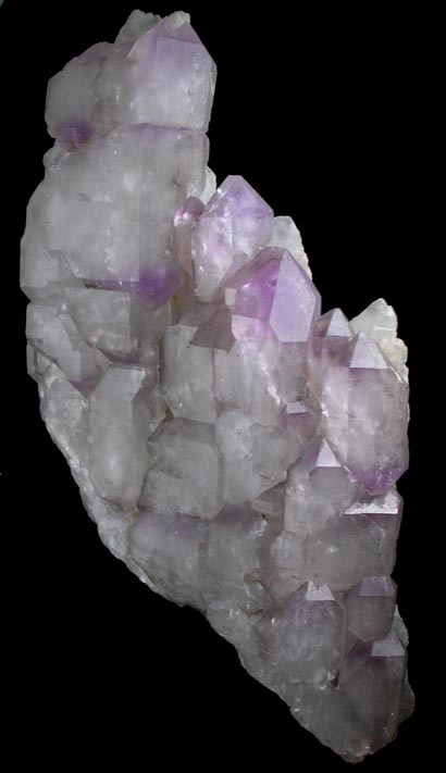 Quartz (Amethyst-Smoky Parallel Formation) from Little Gem Mine, Upper Rader Creek, Jefferson County, Montana