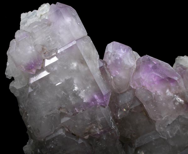 Quartz (Amethyst-Smoky Parallel Formation) from Little Gem Mine, Upper Rader Creek, Jefferson County, Montana