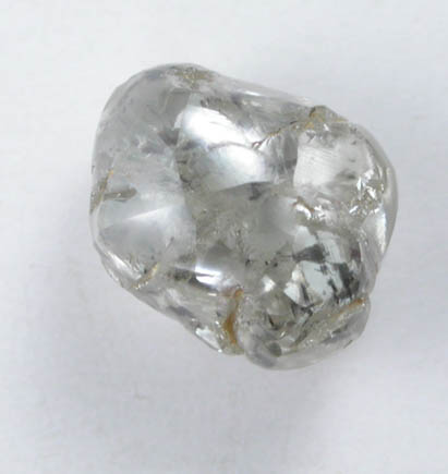 Diamond (1.06 carat gray flattened complex crystal) from Majhgawan Pipe, near Panna, Madhya Pradesh, India