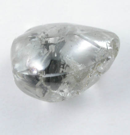 Diamond (1.83 carat gray teardrop-shaped crystal) from Majhgawan Pipe, near Panna, Madhya Pradesh, India