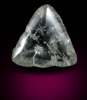 Diamond (1.53 carat gray macle, twinned crystal) from Majhgawan Pipe, near Panna, Madhya Pradesh, India