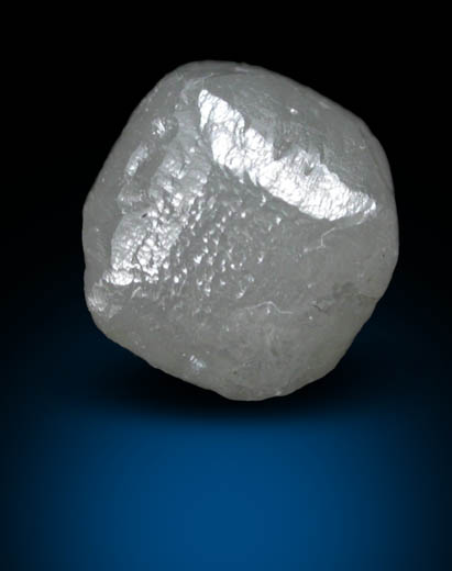 Diamond (2.34 carat gray cubic crystal) from Mbuji-Mayi (Miba), 300 km east of Tshikapa, Democratic Republic of the Congo
