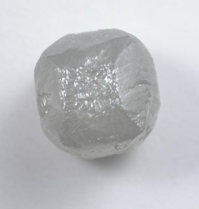 Diamond (2.34 carat gray cubic crystal) from Mbuji-Mayi (Miba), 300 km east of Tshikapa, Democratic Republic of the Congo