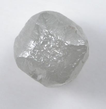 Diamond (2.34 carat gray cubic crystal) from Mbuji-Mayi (Miba), 300 km east of Tshikapa, Democratic Republic of the Congo