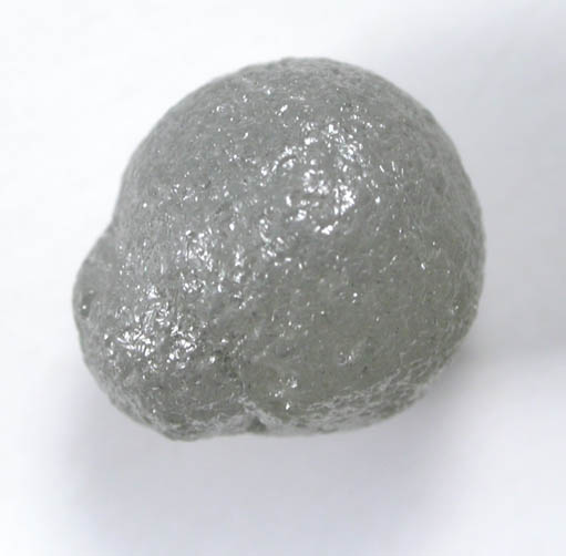 Diamond (3.02 carat gray intergrown spherical Ballas crystals) from Paraguassu River District, Bahia, Brazil