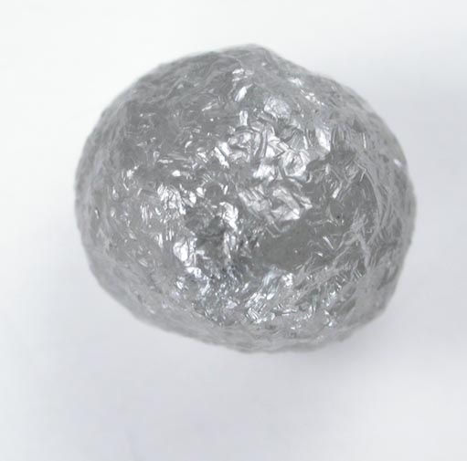 Diamond (3.32 carat gray spherical Ballas crystal) from Paraguassu River District, Bahia, Brazil