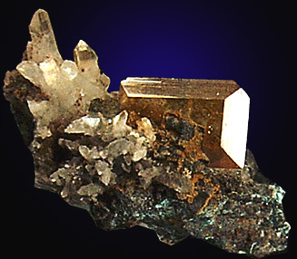 Wulfenite with Quartz from Tsumeb Mine, Otavi-Bergland District, Oshikoto, Namibia
