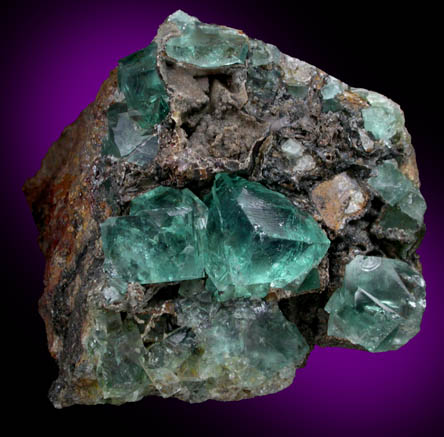 Fluorite (fluorescent) from Heights Mine, Westgate, Weardale District, County Durham, England