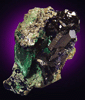 Azurite with Malachite pseudomorph after Azurite from Tsumeb Mine, Otavi-Bergland District, Oshikoto, Namibia