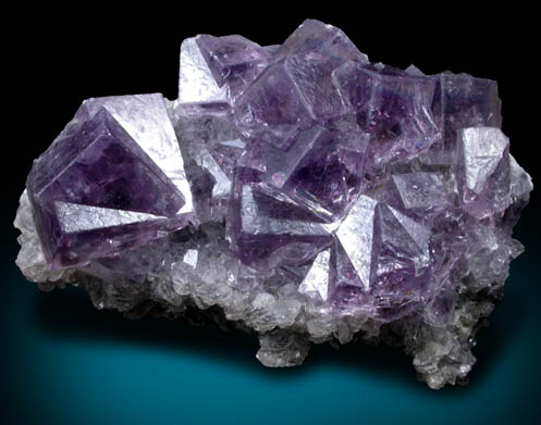 Fluorite (interpenetrant-twinned crystals) from Frazer's Hush Mine, Rookhope, Weardale, County Durham, England