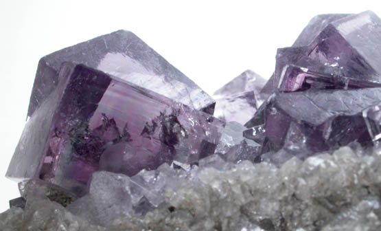 Fluorite (interpenetrant-twinned crystals) from Frazer's Hush Mine, Rookhope, Weardale, County Durham, England