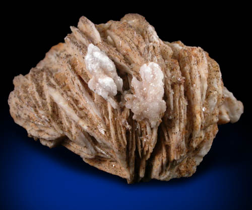 Barite with Hemimorphite from Coldstones Quarry, Pateley Bridge District, North Yorkshire, England