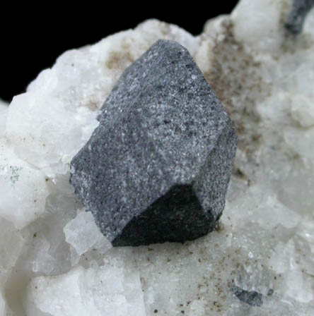 Galena on Calcite from Middleshop Mine, Strontian, Argyllshire, Scotland