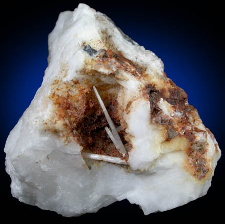 Cerussite on Barite from Grit Mine, Hope-Shelve District, Shropshire, England