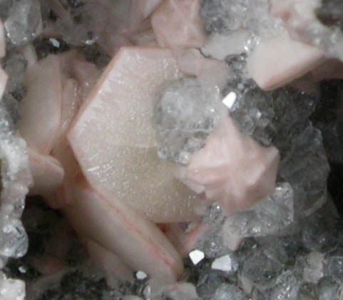 Gmelinite on Analcime from Glenarm, County Antrim, Northern Ireland (Type Locality for Gmelinite)