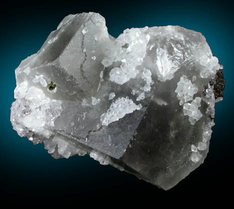 Fluorite with Quartz from Cleator Moor, Frizington, West Cumberland Iron Mining District, Cumbria, England