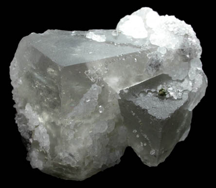 Fluorite with Quartz from Cleator Moor, Frizington, West Cumberland Iron Mining District, Cumbria, England