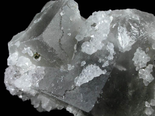 Fluorite with Quartz from Cleator Moor, Frizington, West Cumberland Iron Mining District, Cumbria, England