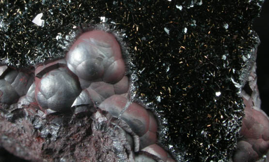 Fluorite on Hematite from Ullcoats Mine, Egremont, Cumbria, England