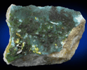 Plumbogummite with Mimetite from Drygill Mine, Caldbeck Fells, Cumberland, England