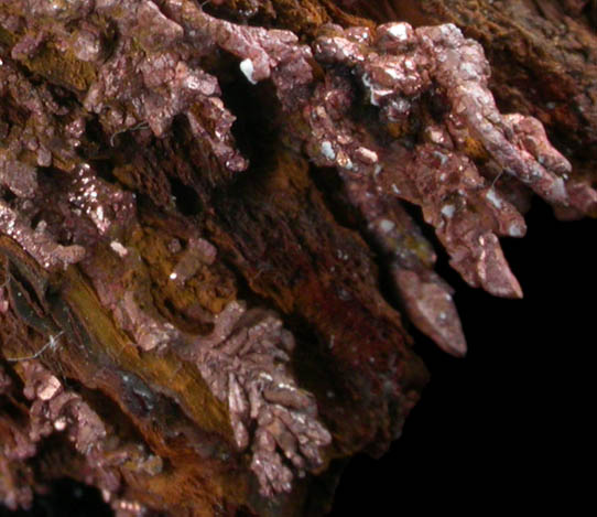 Copper from Geevor Mine, 13th Level, St. Just District, Cornwall, England