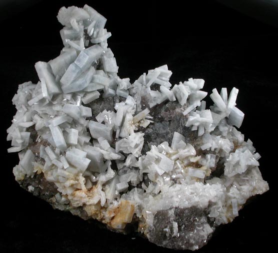 Barite over Fluorite with Pyrite from Moscona Mine, Solis, Villabona District, Asturias, Spain
